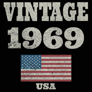 
 Birthday VINTAGE FLAG T Shirt