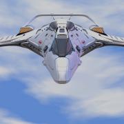 Space Ship Jet Sky Si-Fi Awesome Plane Battle