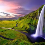 Seljalandsfoss Waterfalls Iceland Falls Cliffs