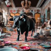 The Tale of Ferdinand: A Bull in a China Shop!