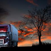 Transport Sunset Truck Travel Nature Road Sky