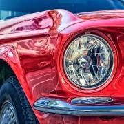 Ford Mustang Car Vehicle Red Car Shiny Shiny Car