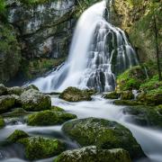 Waterfalls Rocks Moss Mossy Long Exposure Cascade