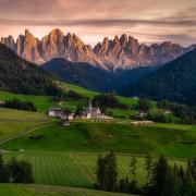 Funes Dolomites Italy Landscape Nature Hiking Sky