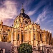 Cathedral Almudena Madrid Spain Architecture