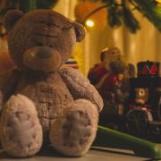 Teddy Bear Under The Christmas Tree
