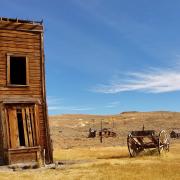 Abandoned Building Carriage Grassland Landscape