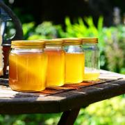 Honey Jars Harvest Bees Garden Honey Jars