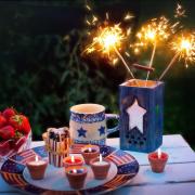 Fourth Of July 4th Of July Sparklers Candles