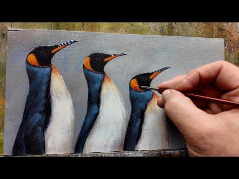 Painting a New Penguin Art Collection | Wildlife Art | Robert E Fuller #Video