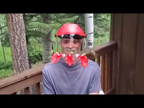 John Creed, wearing his patented invention HummViewer. #Video