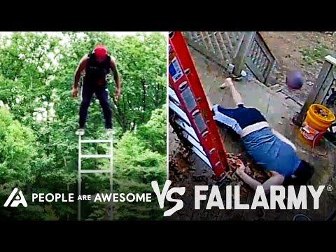 Man Vs Ladder ... Ouch! | People Are Awesome Vs. FailArmy #Video