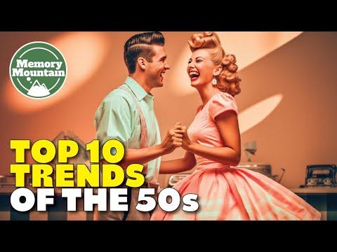 Top 10 1950s Trends You May Not Know #Video