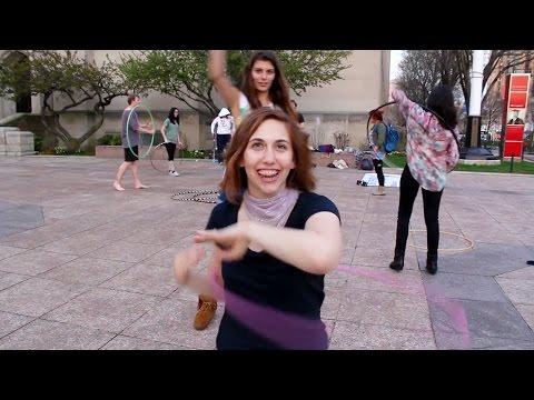 Boston University Students Hula Hoop To Happiness