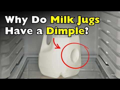 Why Do Plastic Milk Jugs Have a Large Dimple on the Side? #Video