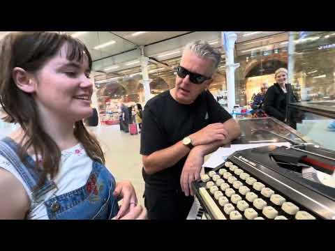 Girl Brings Her Typewriter To Play The Blues #Video