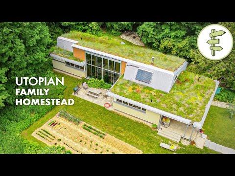 Family's Stunning Straw Bale House is Packed with Sustainable Features + Thriving Homestead #Video