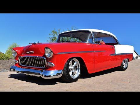1955 Chevy Belair Pro-Tour 598 900HP Fuel Injected 4L80E AOD Art Morrison Chassis  #Video