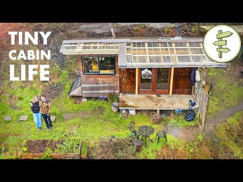 Couple Living in a Low-Cost Tiny Cabin for More Financial Freedom #Video