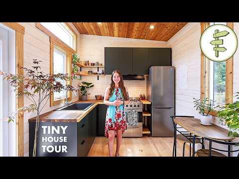 Comfortable Tiny House with Flexible Open Concept Design & Main Floor Bedroom – FULL TOUR #Video