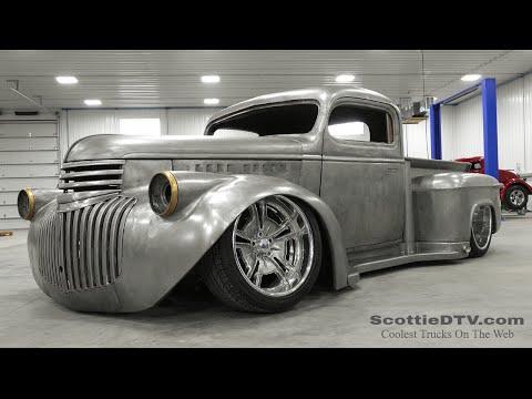 1946 Chevrolet Pickup Bare Metal Street Truck Hot Rod Truck Muscle Truck Nichols Paint and Fab #Vide