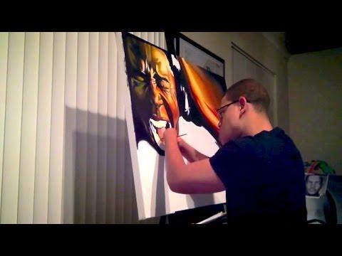 Painter With No Fingers Creates Incredible Artwork