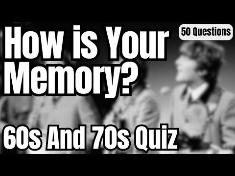 Still Remember the 60s & 70s? Test Your Memory with This Fun Quiz! #Video