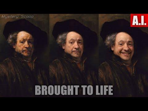 Rembrandt, Self-Portrait, 1660, Brought To Life (AI) #Video