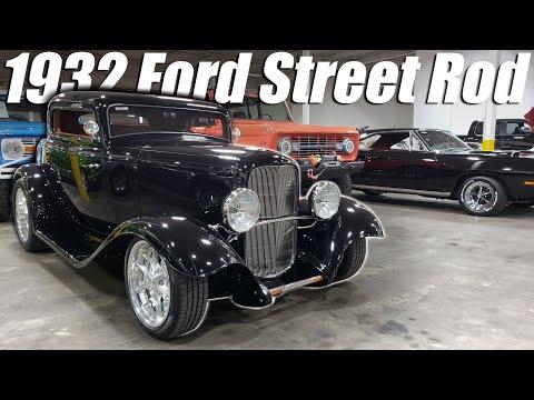 1932 Ford 3 Window Coupe Street Rod For Sale Vanguard Motor Sales #Video