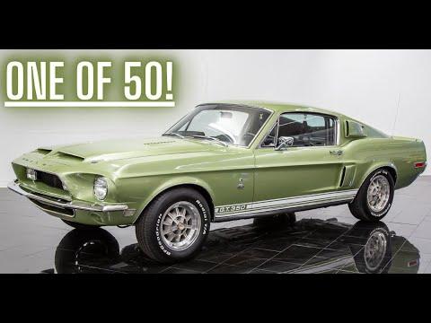 Lime Gold Metallic, 1968 Shelby Mustang GT350 Fastback! #Video