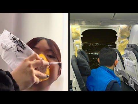 Plane Door Falls Off Mid-Flight - Your Daily Dose Of Intenet #Video