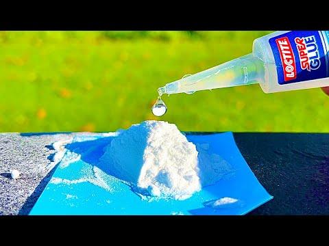 Super Glue and Baking soda ! Pour Glue on Baking soda and Amaze With Results #Video
