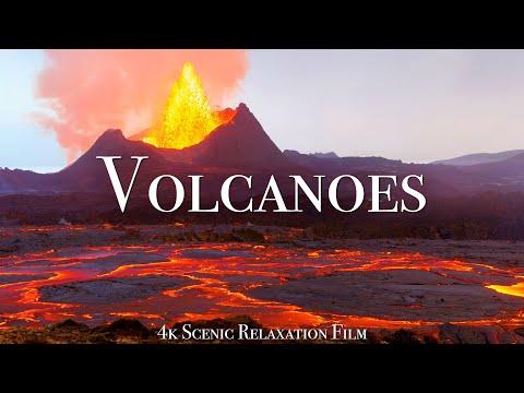 Volcanoes of the World 4K - Scenic Relaxation Film With Inspiring Music #Video