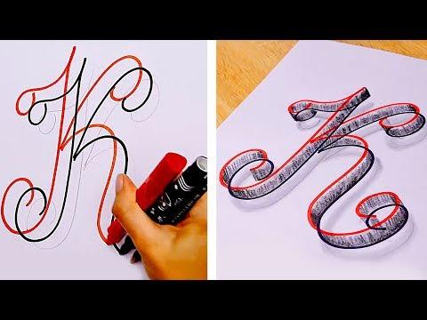 25 EASY DRAWING AND CALLIGRAPHY HACKS AND TRICKS