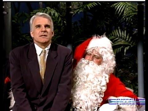 Steve Martin Is Mean To Santa On Johnny Carson's Tonight Show 1988