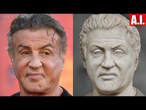 Modern Celebrities Transformed Into Ancient Statues #Video