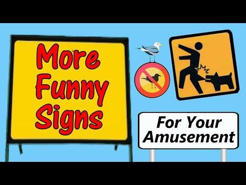 Funny Signs For Your Amusement #Video