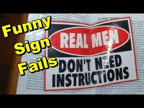 Funny Sign And Instruction Fails #Video