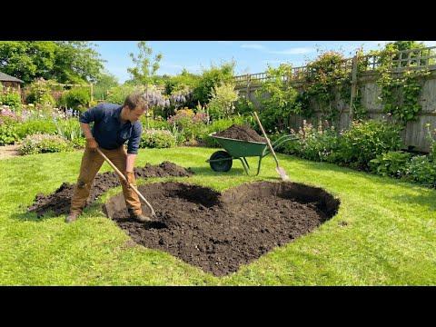He Built a Heart-Shaped Pond & Pool in His Backyard #Video