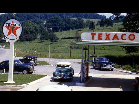 1940s America - Classic Cars, People, and Cities in COLOR #Video