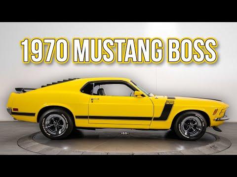 Restored 1970 Ford Mustang Boss 302 V8 4-Speed - FOR SALE #Video