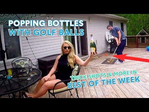 Popping Bottles With Golf Balls | Best Of The Week #Video