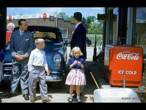 Life at the Gas Station - 1950s & 1960s America in Color #Video