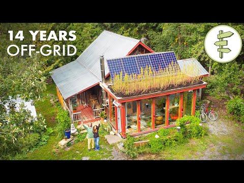 14 Years Living Off-Grid in a Self-Built Cabin #Video