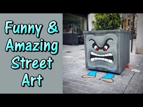 Funny And Amazing Street Art #Video