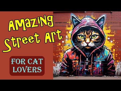 Amazing Street Art For Cat Lovers #Video