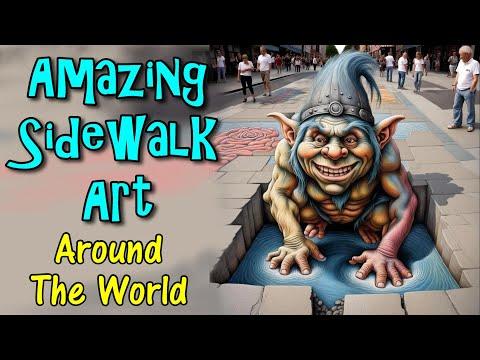 Funny And Amazing Sidewalk Art From Around The World #Video