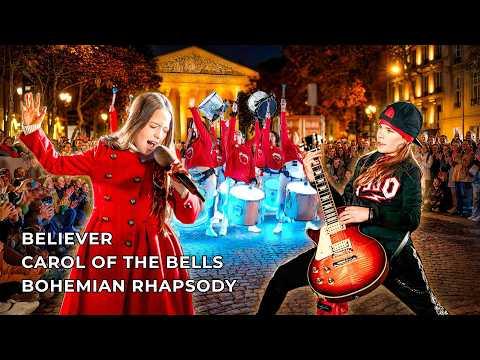 The most INSANE Street Performance you will ever see!! (with 300 artists ) #Video