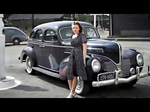 1940s America - Life at the Gas Station [COLORIZED] #Video