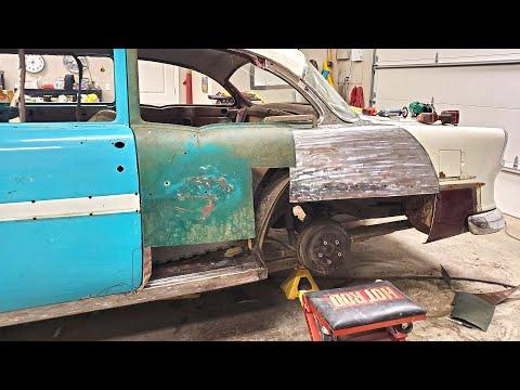 Amazing Metalwork 2 Door 1955 Chevy Transformation #Video